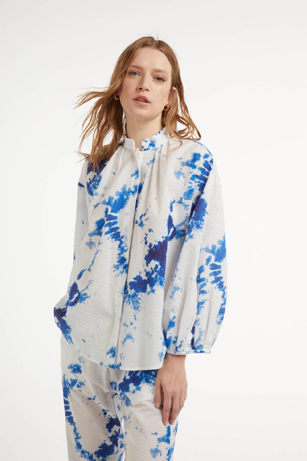 Piazza Sempione Camicia con stampa tie dye