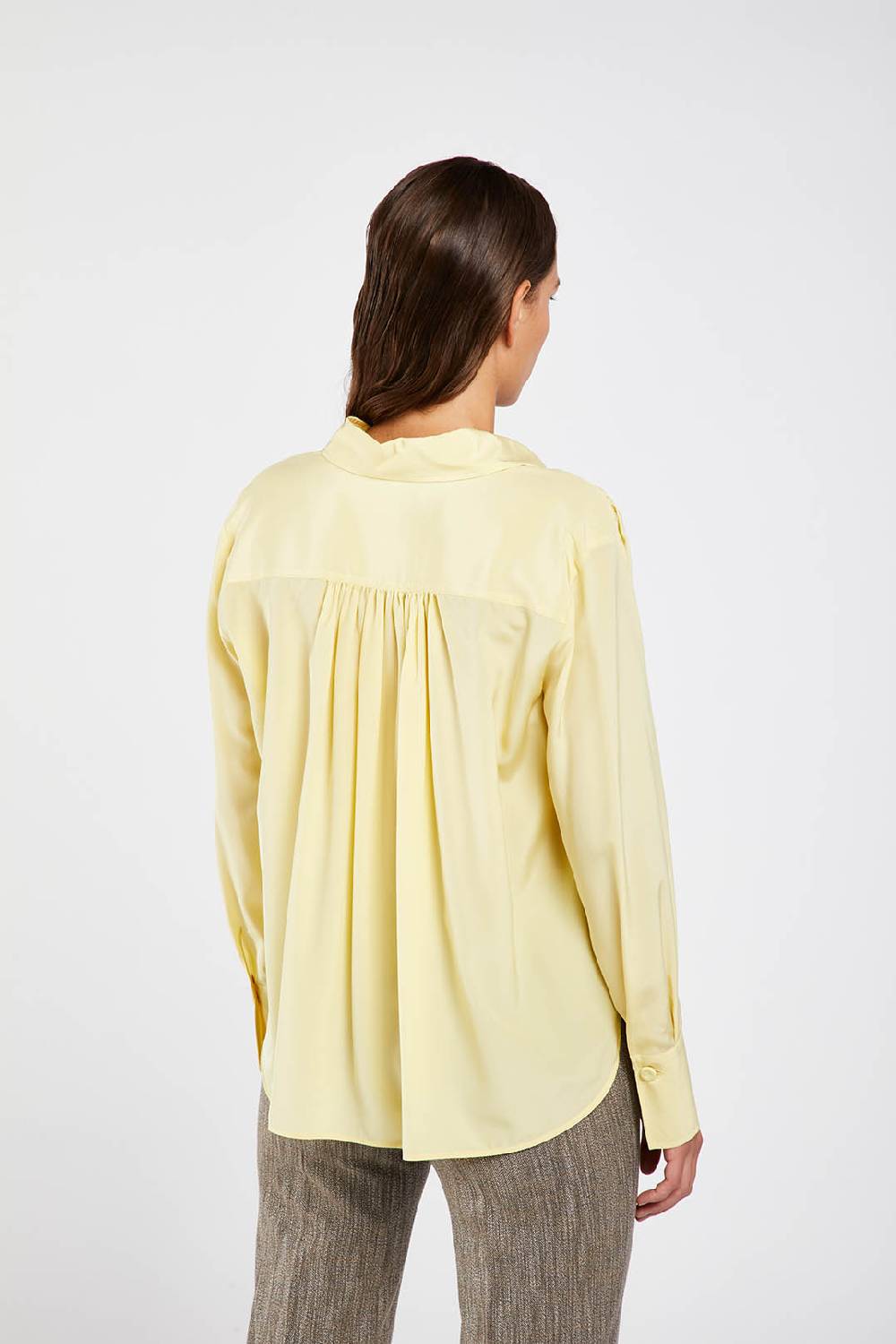 Piazza Sempione Camicia In Crepe De Chine Di Seta