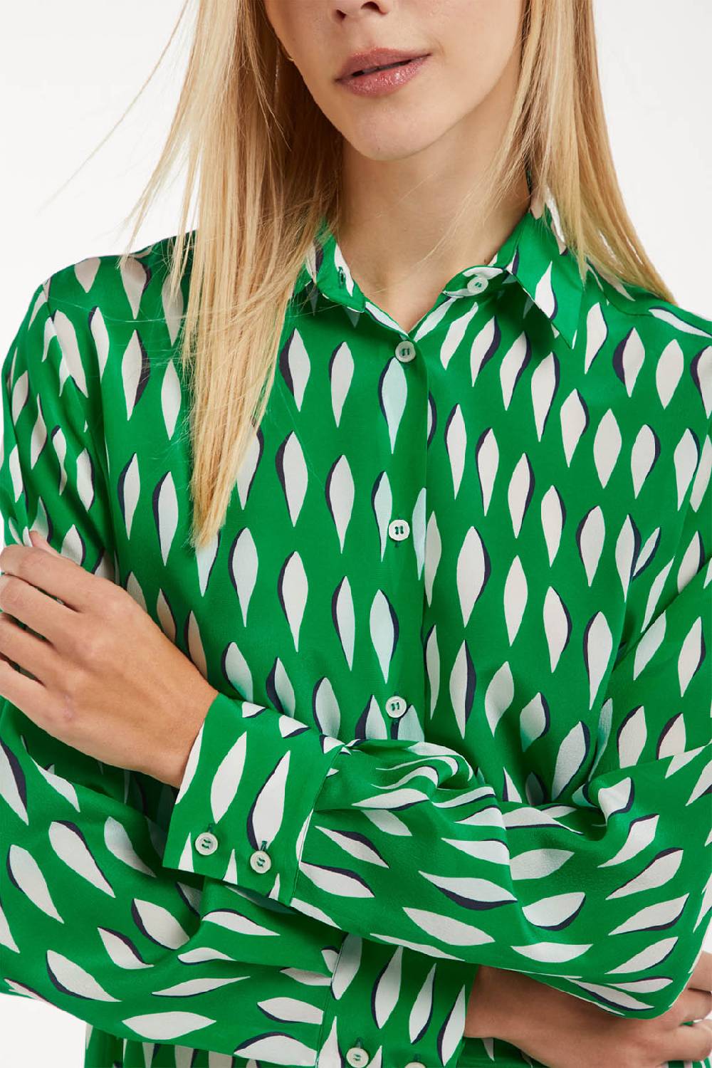 Piazza Sempione Camicia Stampa Ogive