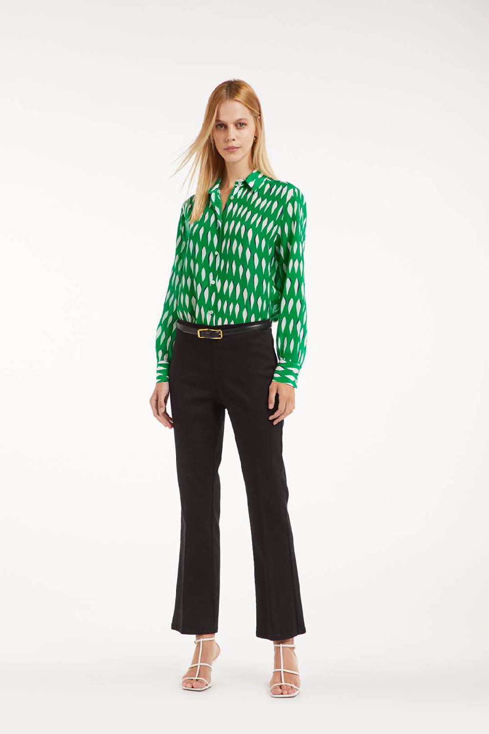 Piazza Sempione Camicia Stampa Ogive