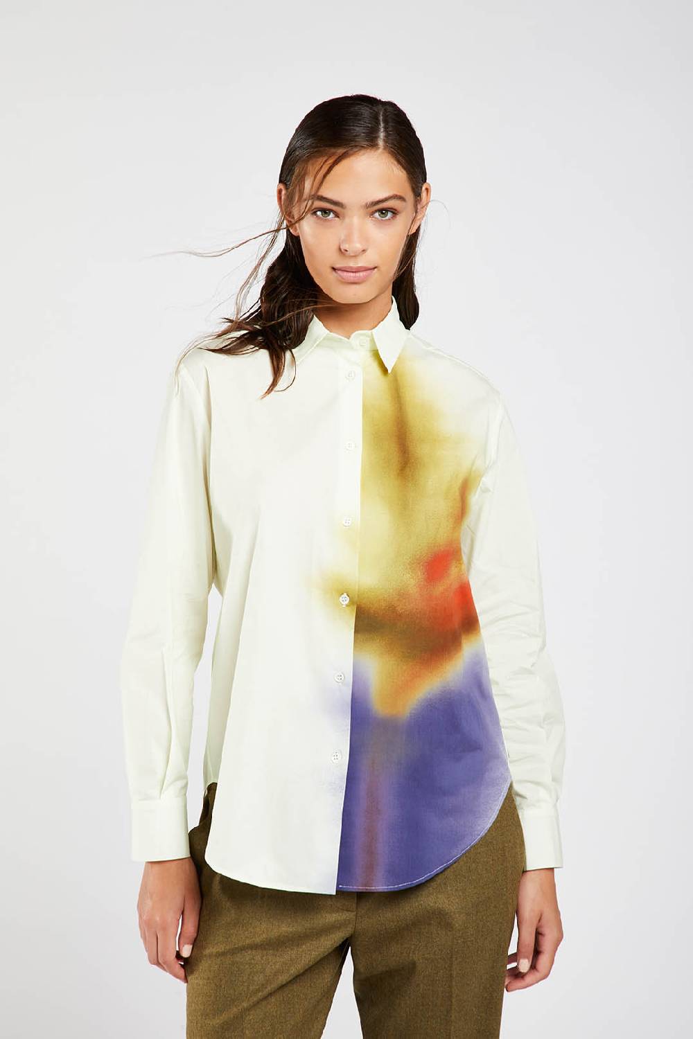 Piazza Sempione Camicia uomo con stampa strelitzia