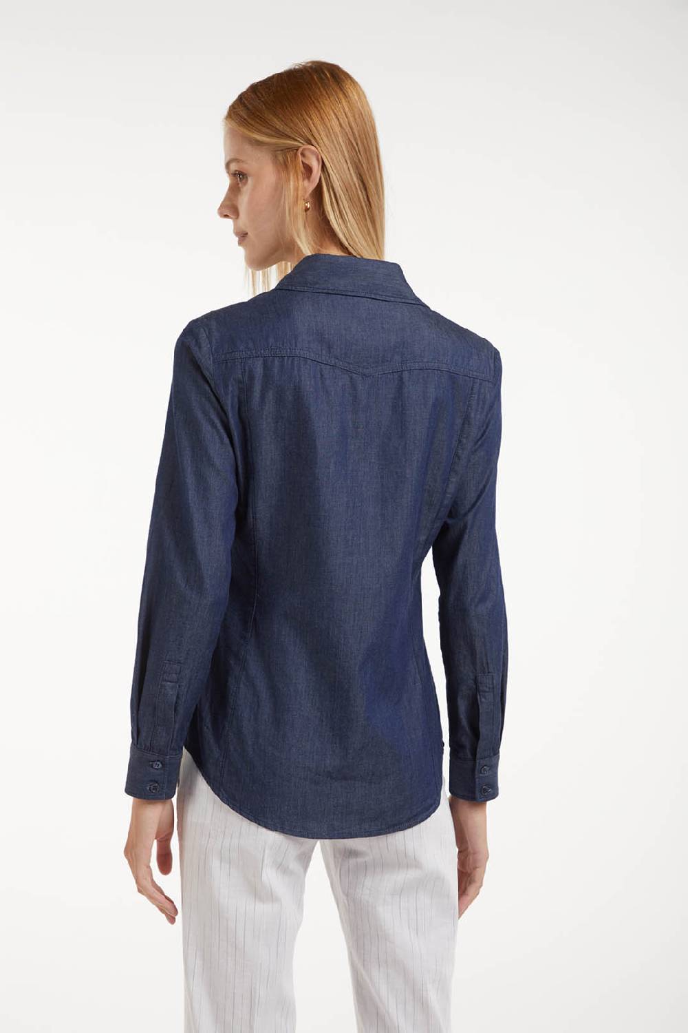 Piazza Sempione Camicia Western In Denim