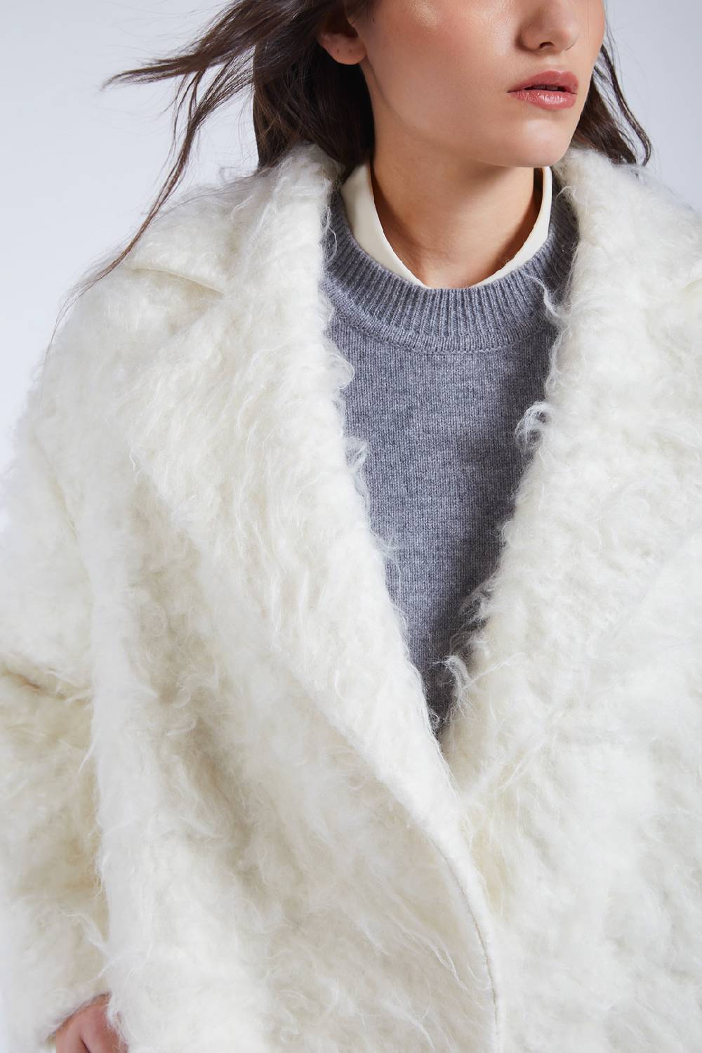 Piazza Sempione Cappotto In Eco Pelliccia