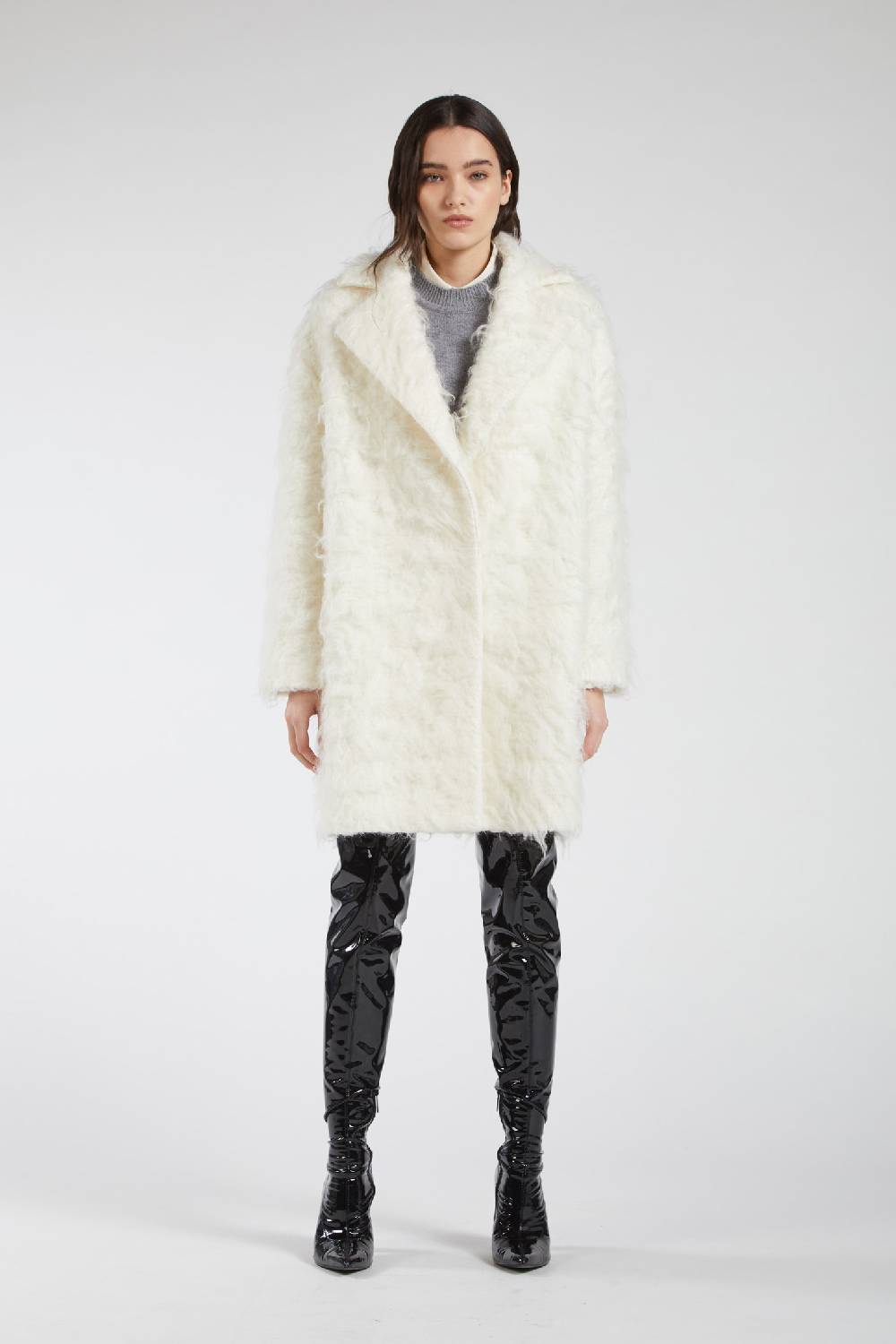 Piazza Sempione Cappotto in eco pelliccia