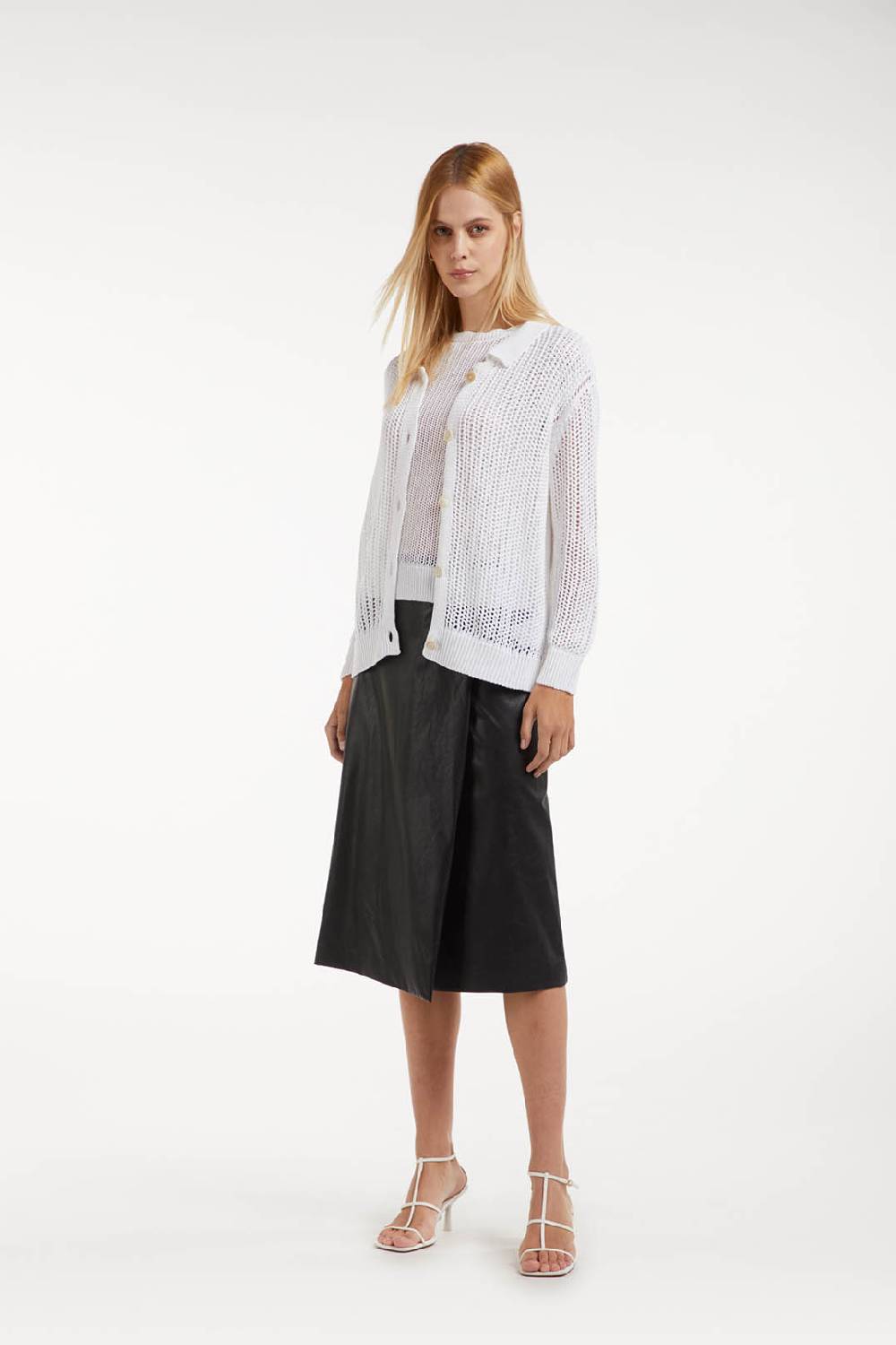 Piazza Sempione Cardigan In Punto Rete