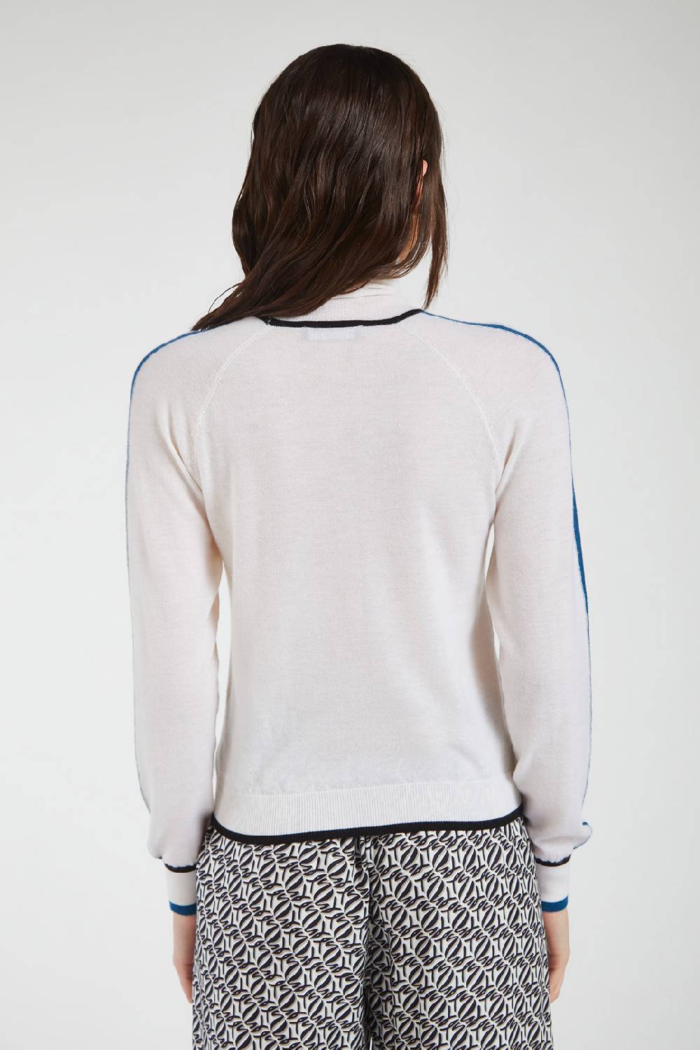 Piazza Sempione Dolcevita In Cachemire A Righe