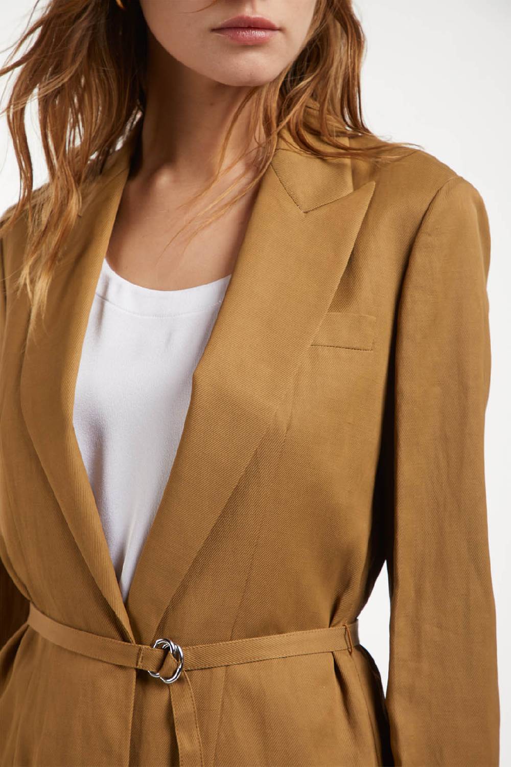 Piazza Sempione Giacca Lunga Con Cintura