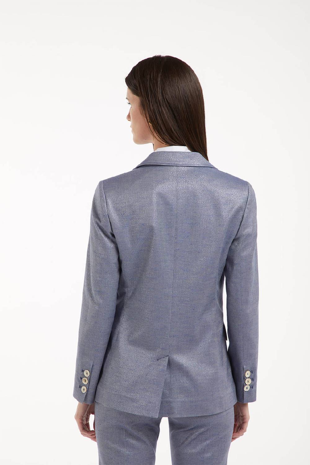 Piazza Sempione Giacca Monopetto Effetto Acqua