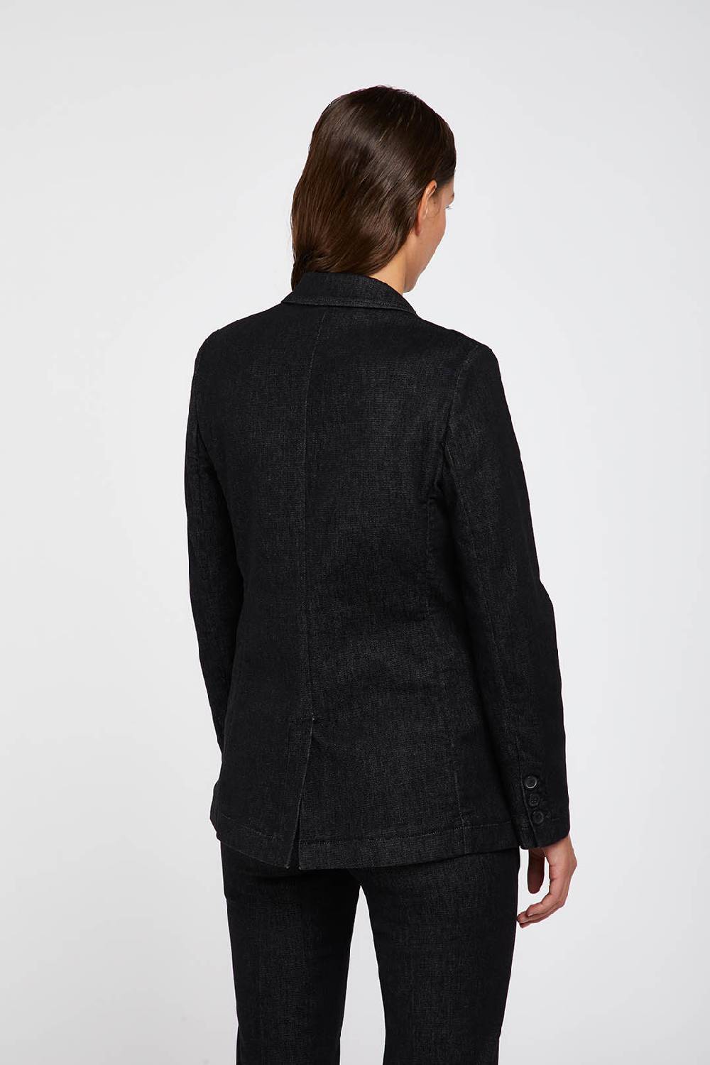 Piazza Sempione Giacca Monopetto In Denim Lavato