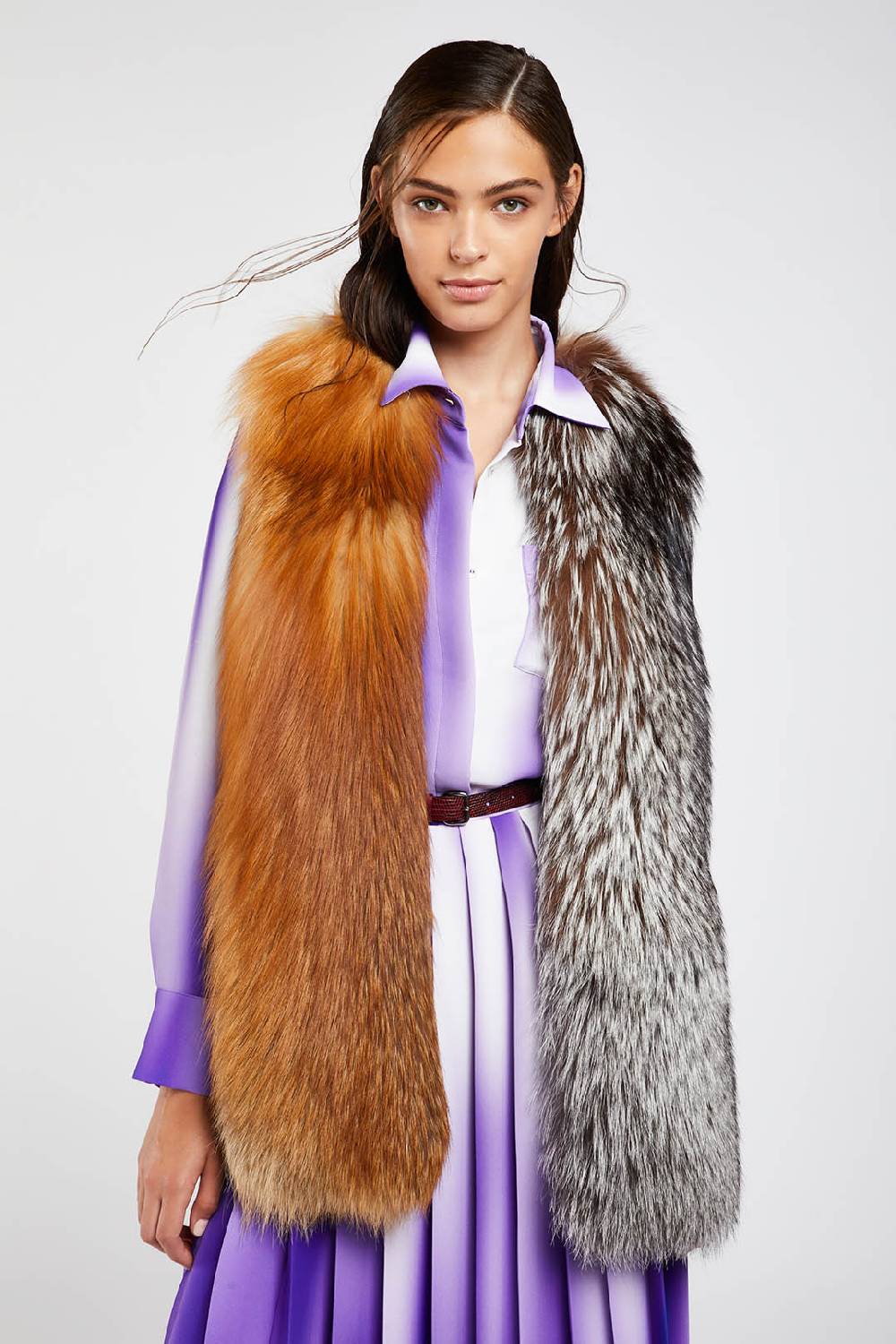 Piazza Sempione Gilet In Pelliccia Di Volpe