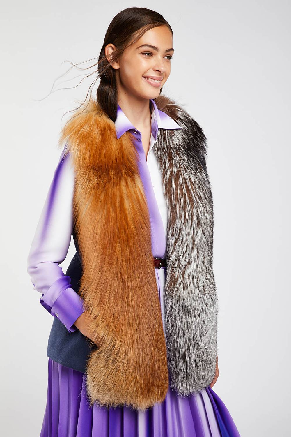 Piazza Sempione Gilet In Pelliccia Di Volpe