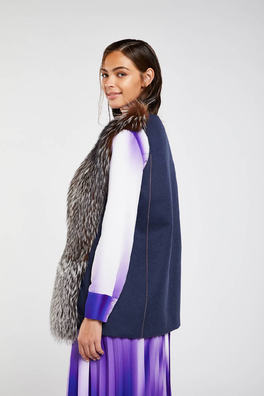 Piazza Sempione Gilet In Pelliccia Di Volpe