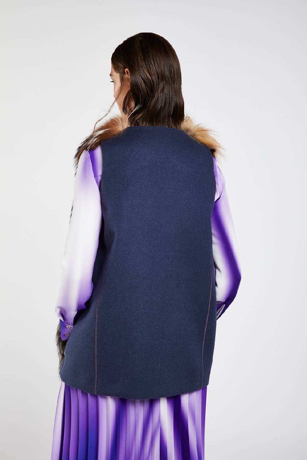 Piazza Sempione Gilet In Pelliccia Di Volpe