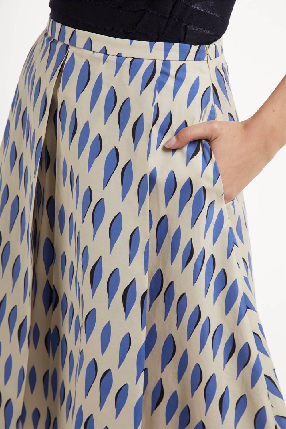 Piazza Sempione Gonna Ampia Con Stampa Ogive