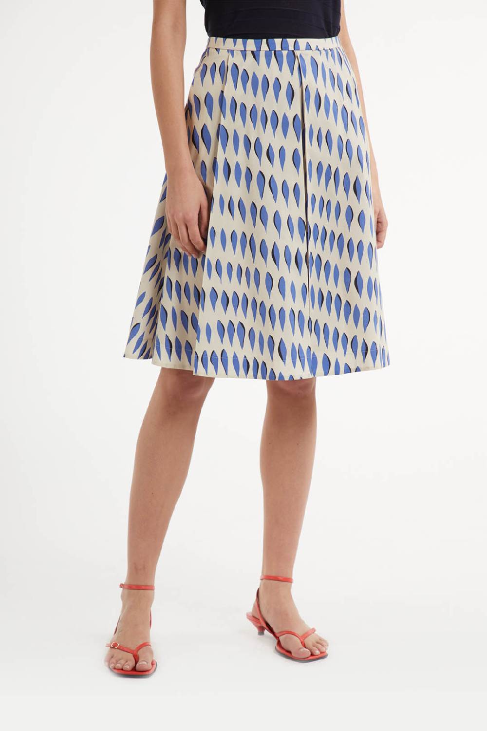 Piazza Sempione Gonna ampia con stampa ogive