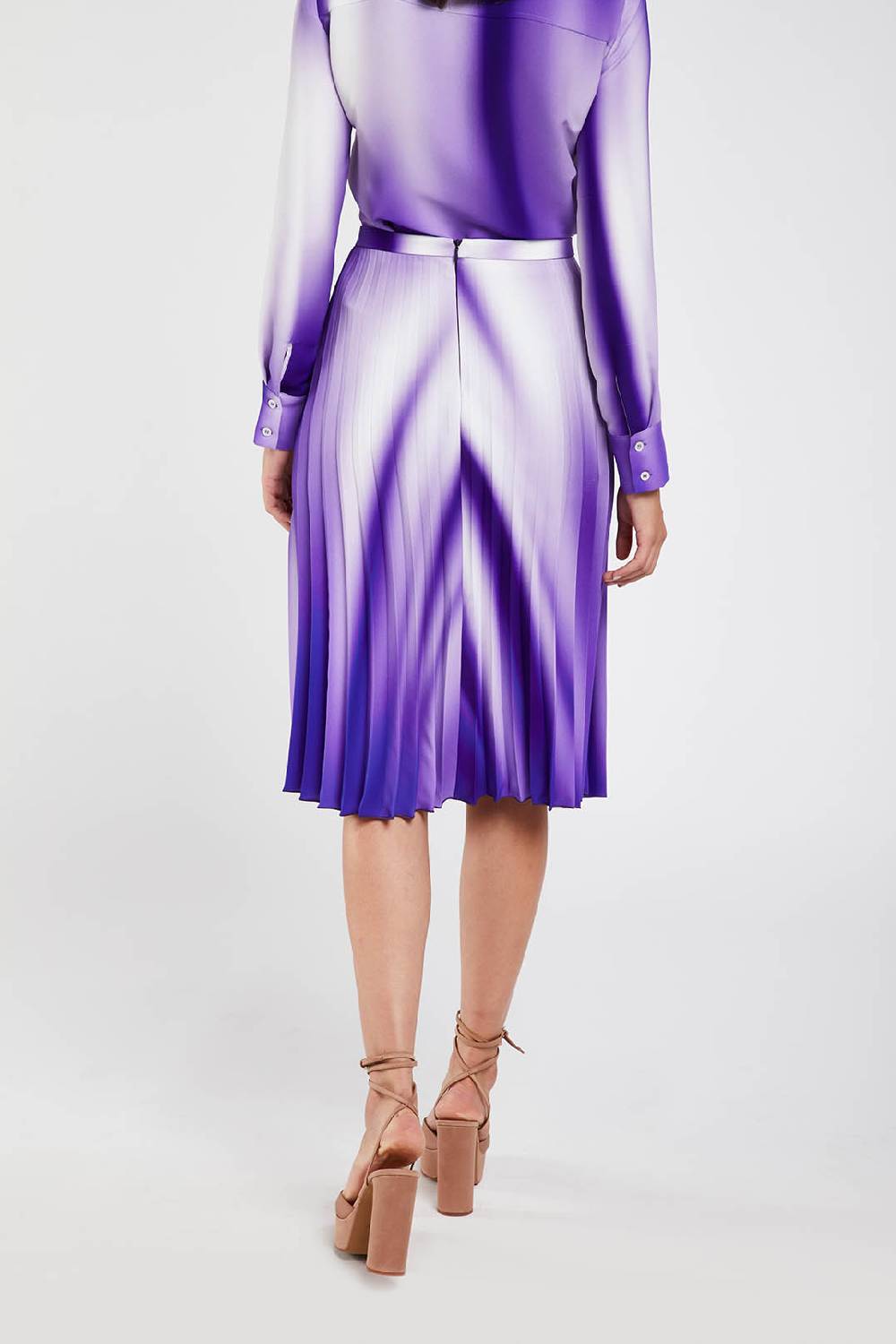 Piazza Sempione Gonna Con Stampa Sfumata