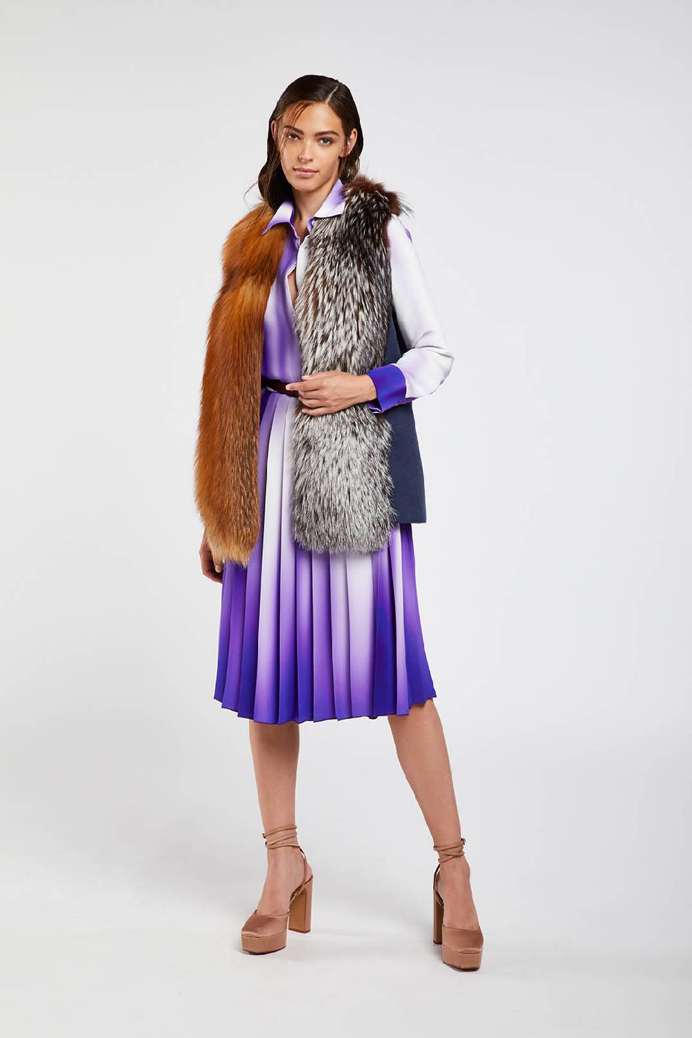 Piazza Sempione Gonna con stampa sfumata