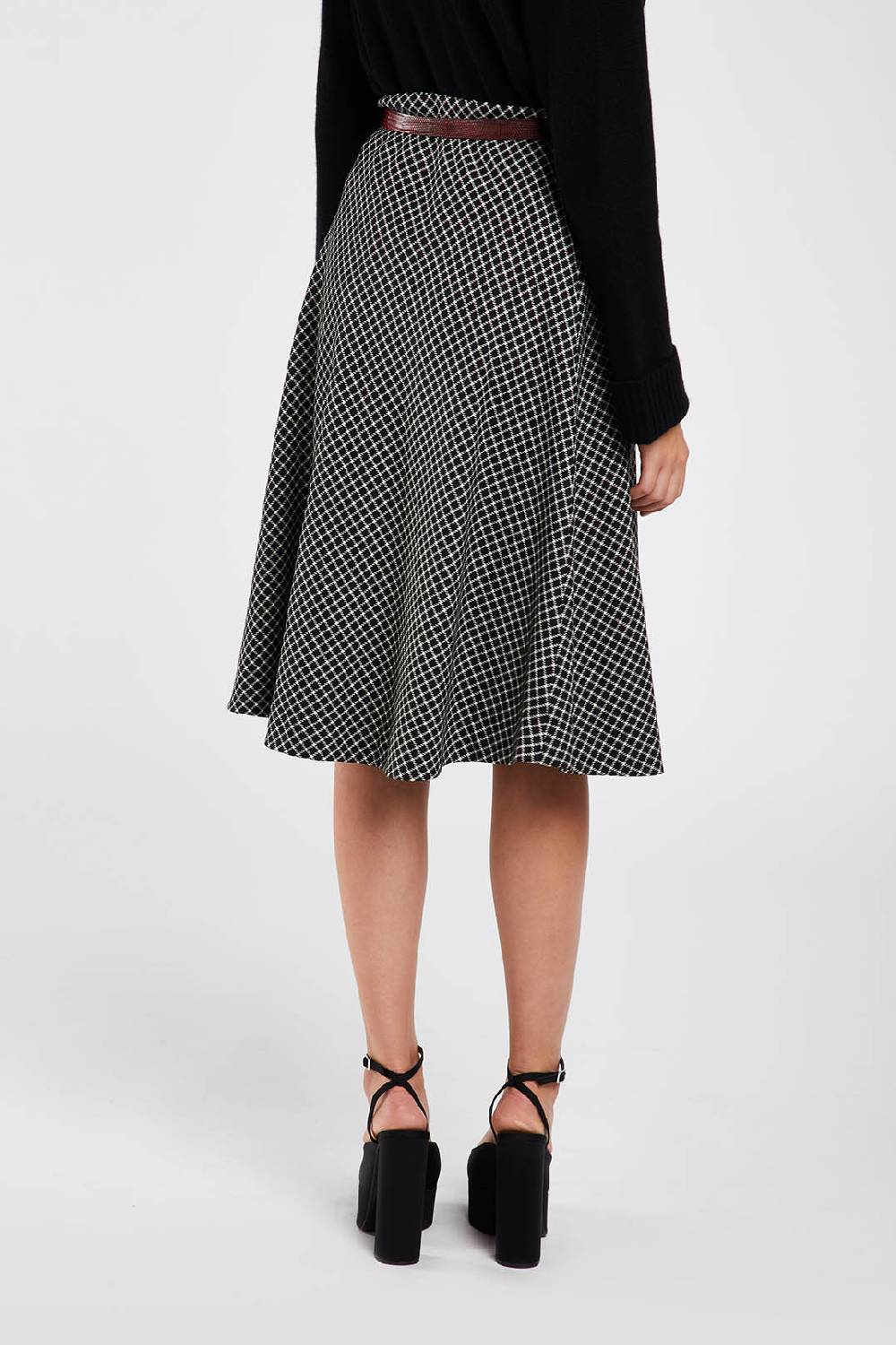 Piazza Sempione Gonna In Lana Vergine Tecnica