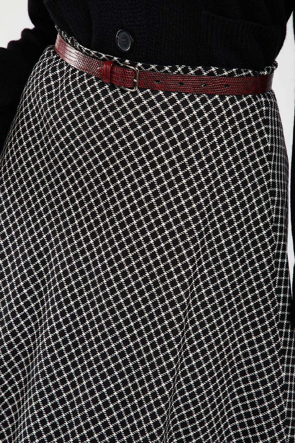 Piazza Sempione Gonna In Lana Vergine Tecnica