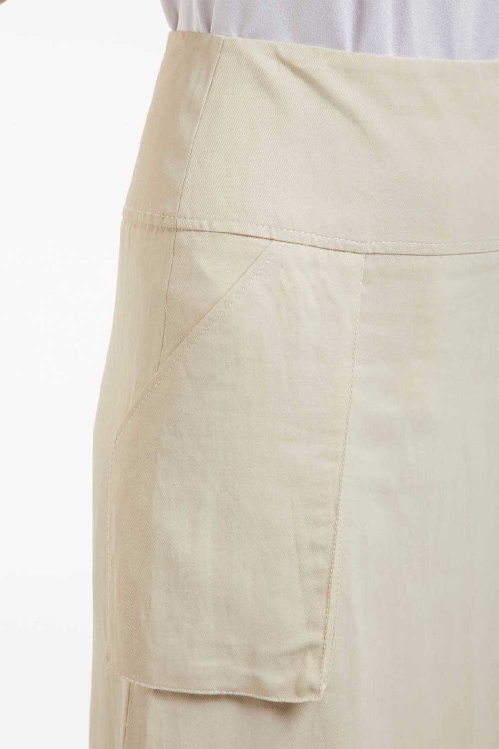 Piazza Sempione Gonna Midi In Lino E Viscosa