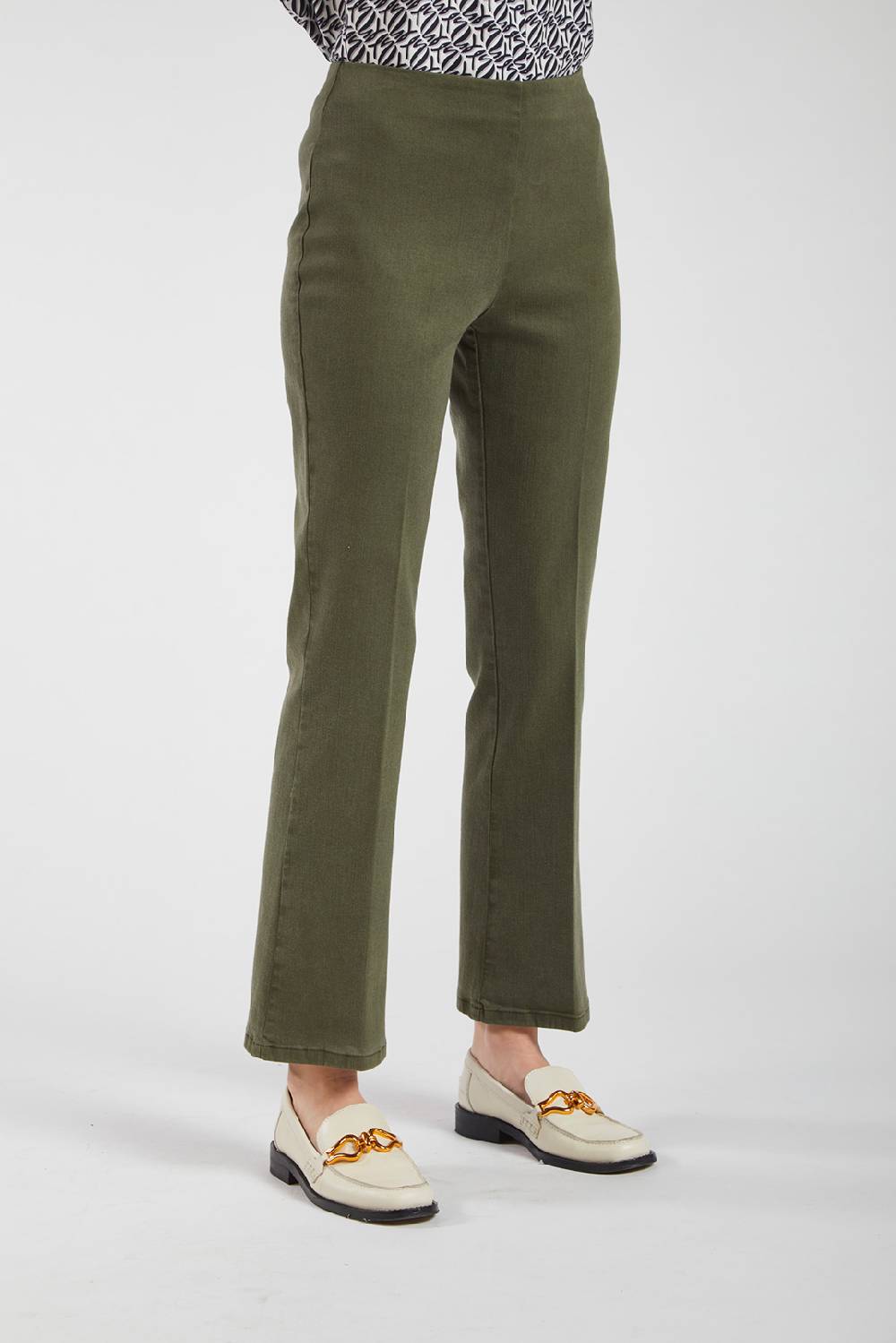 Piazza Sempione GRACE Pantalone cropped flare
