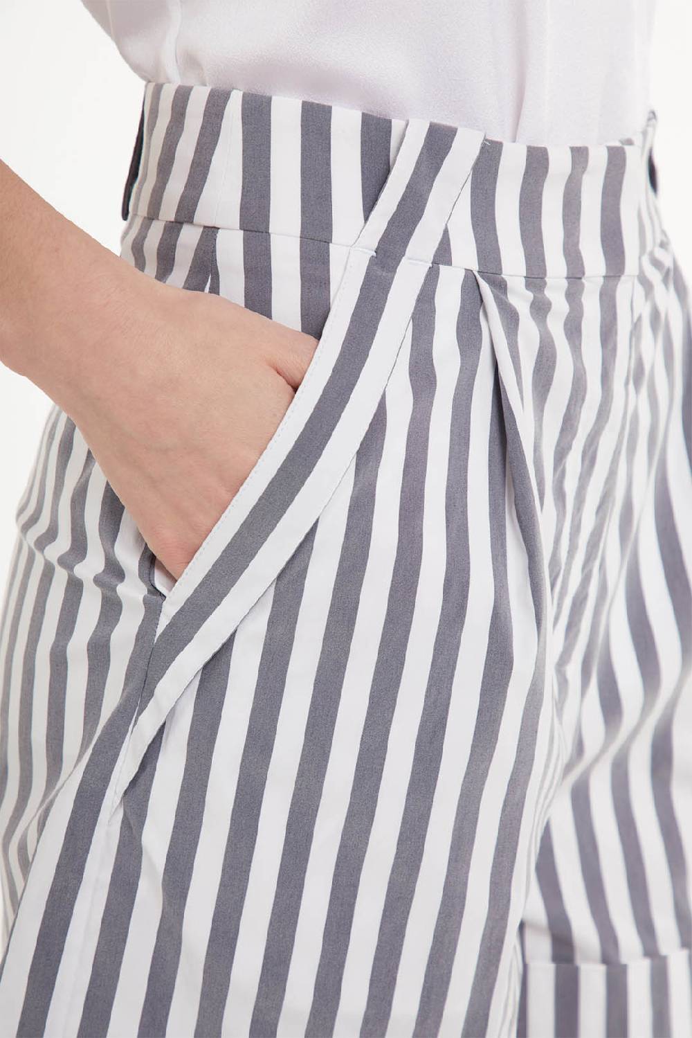 Piazza Sempione JULIA Bermuda A Righe Verticali