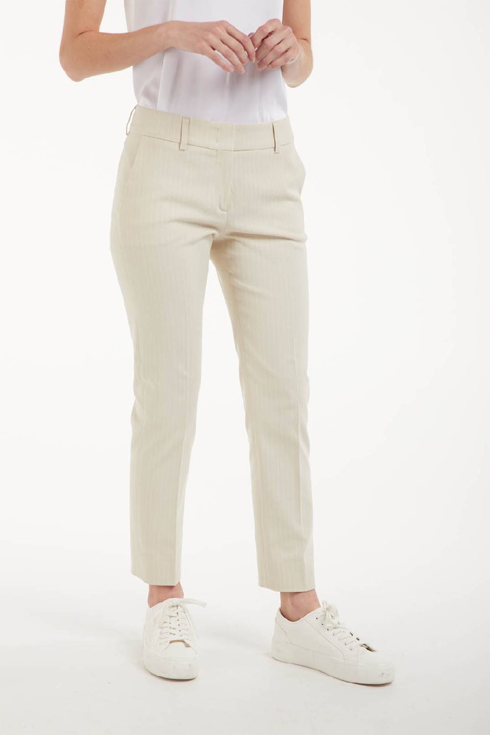 Piazza Sempione KIM Bull di cotone gessato