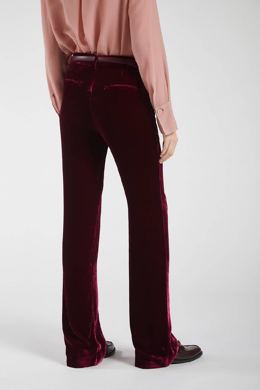 Piazza Sempione LUISA Pantalone In Velluto Pannè