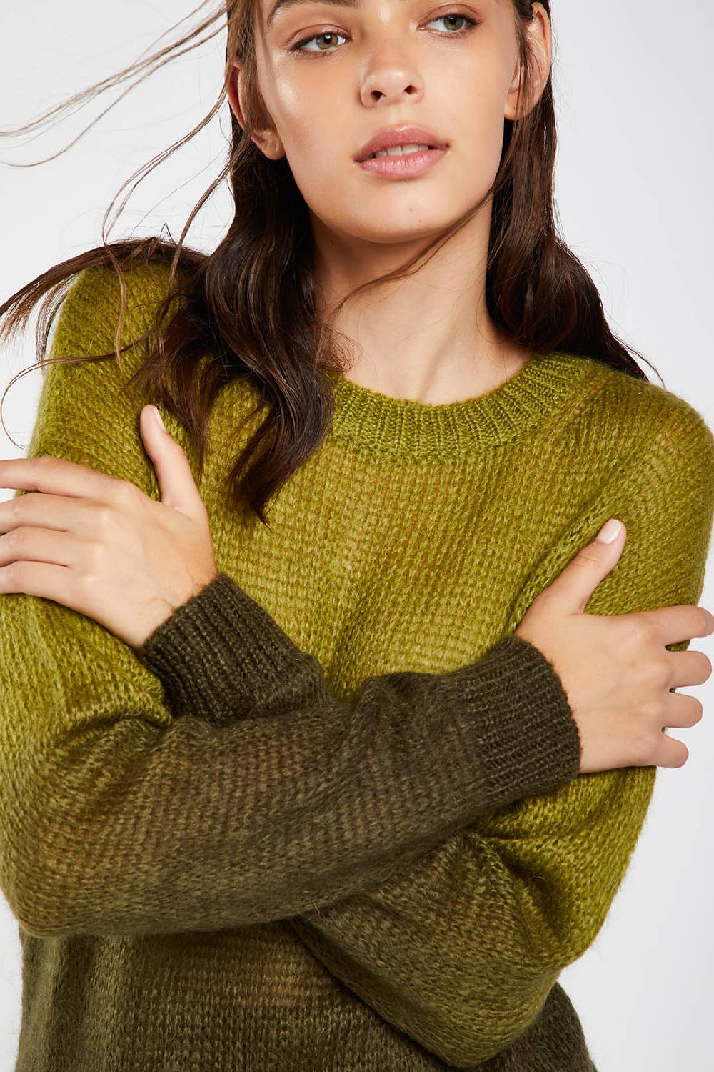 Piazza Sempione Maglia Girocollo Con Righe Sfumate