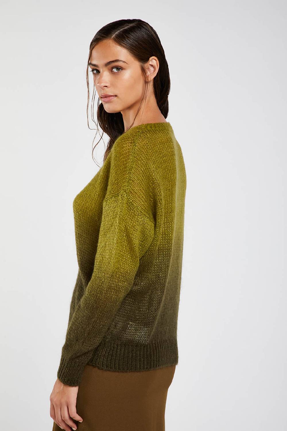 Piazza Sempione Maglia Girocollo Con Righe Sfumate