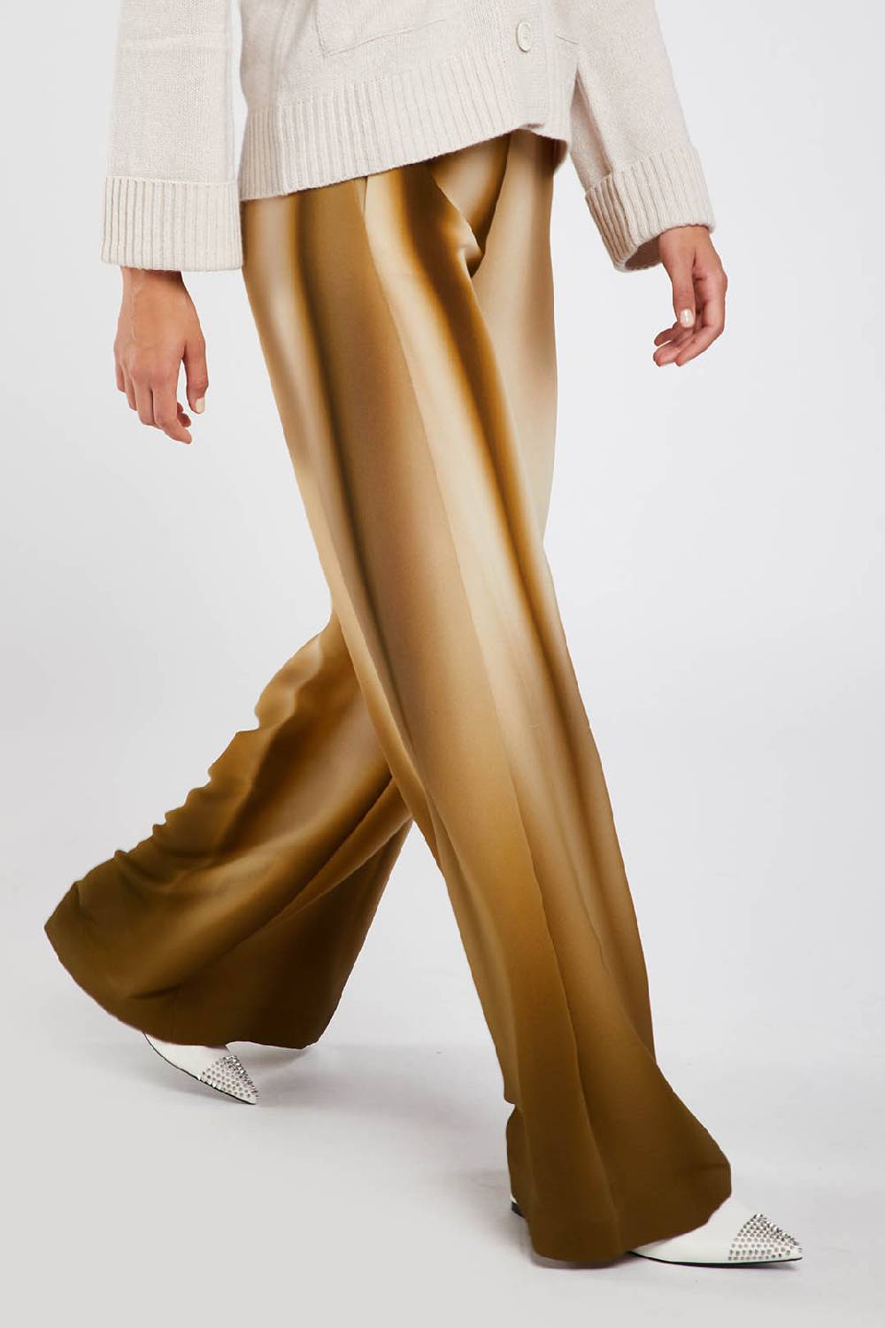 Piazza Sempione Pantalone Con Stampa Sfumata