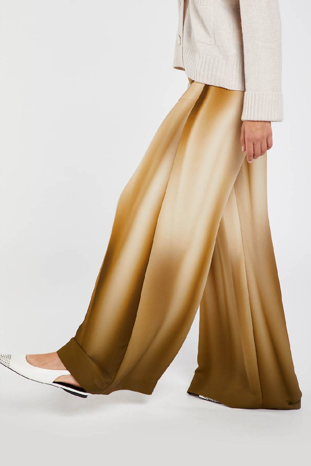 Piazza Sempione Pantalone Con Stampa Sfumata