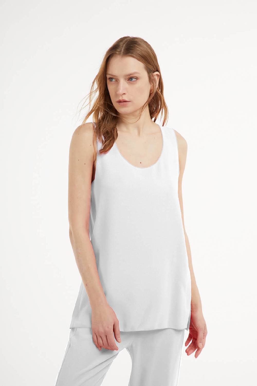 Piazza Sempione Top con inserti laterali multicolor