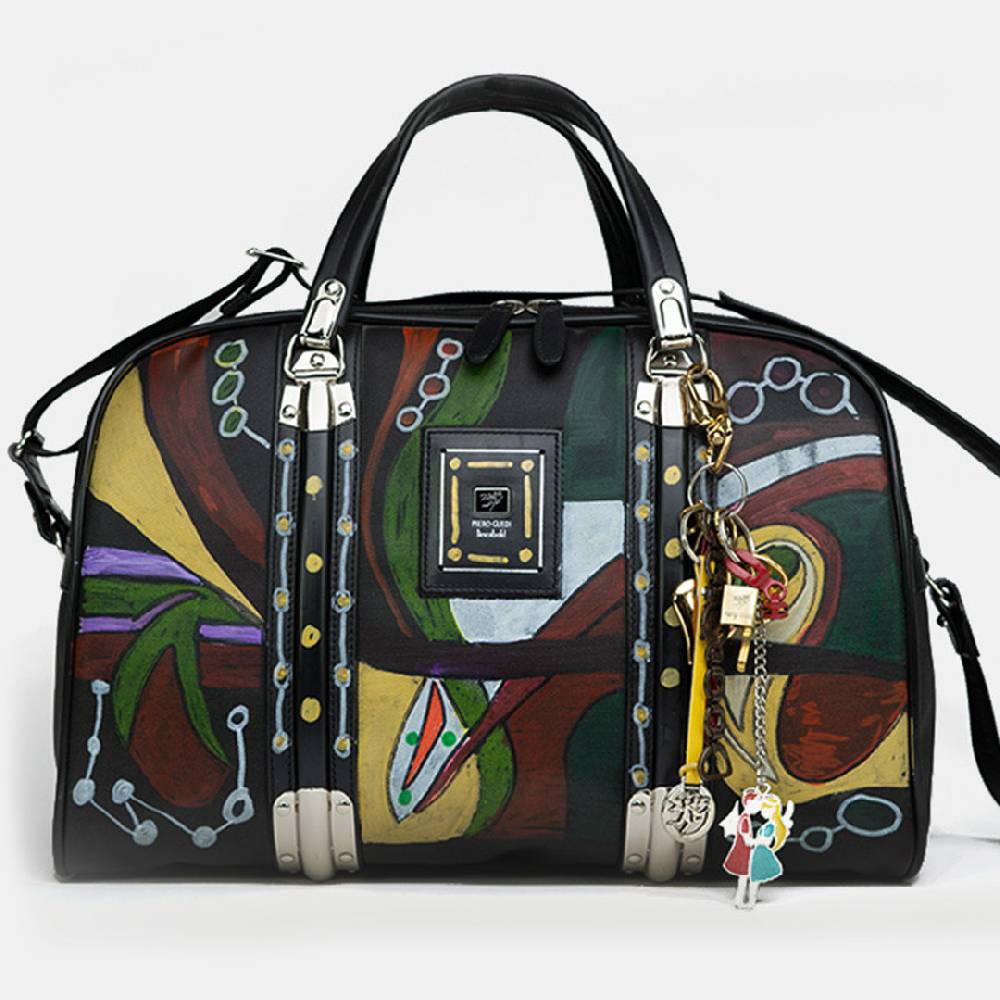 Piero Guidi LINEABOLD BOSTON BAG HAND PAINTED 130619966_01