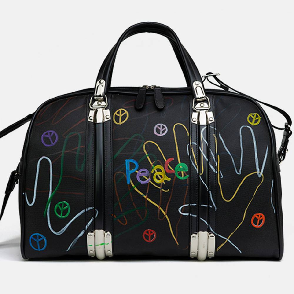 Piero Guidi LINEABOLD BOSTON BAG HAND PAINTED 130619966_01