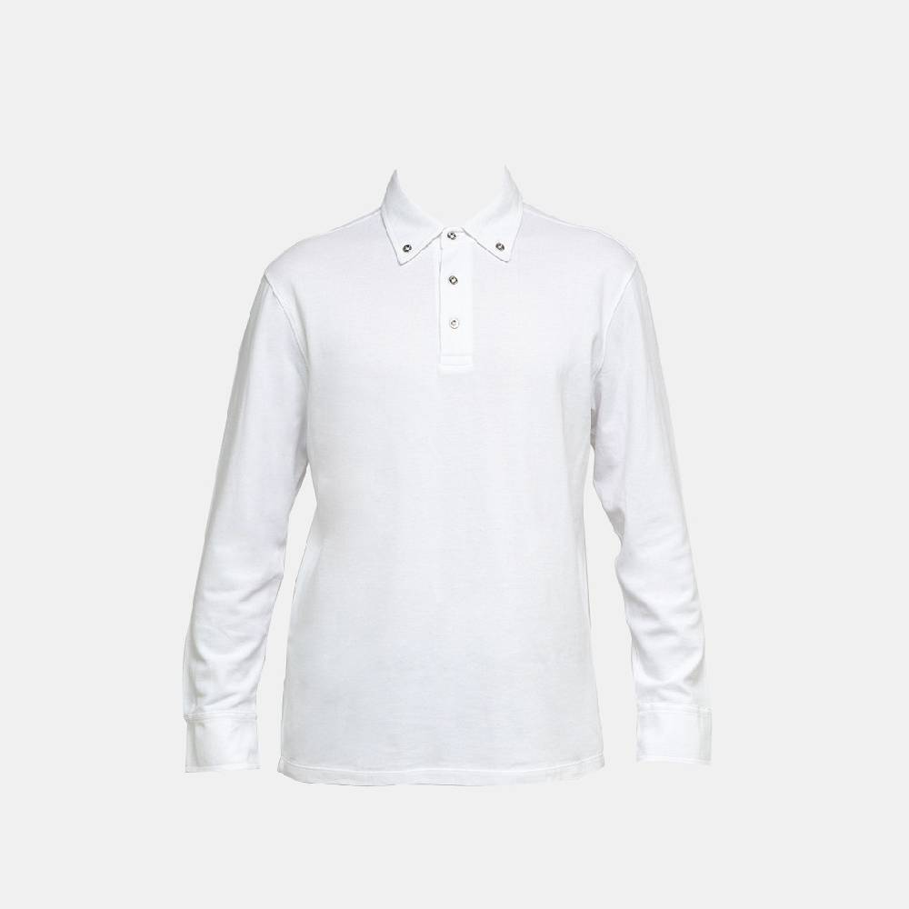 Piero Guidi LineaBold "Metal Botton" Polo Shirt Long Sleeve / Polo Manica Lunga