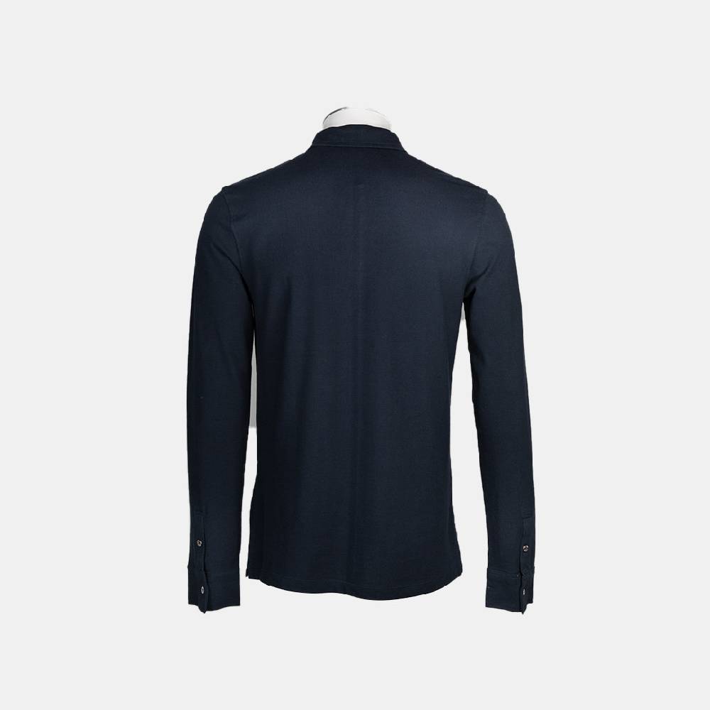 Piero Guidi LineaBold "Metal Botton" Polo Shirt Long Sleeve / Polo Manica Lunga