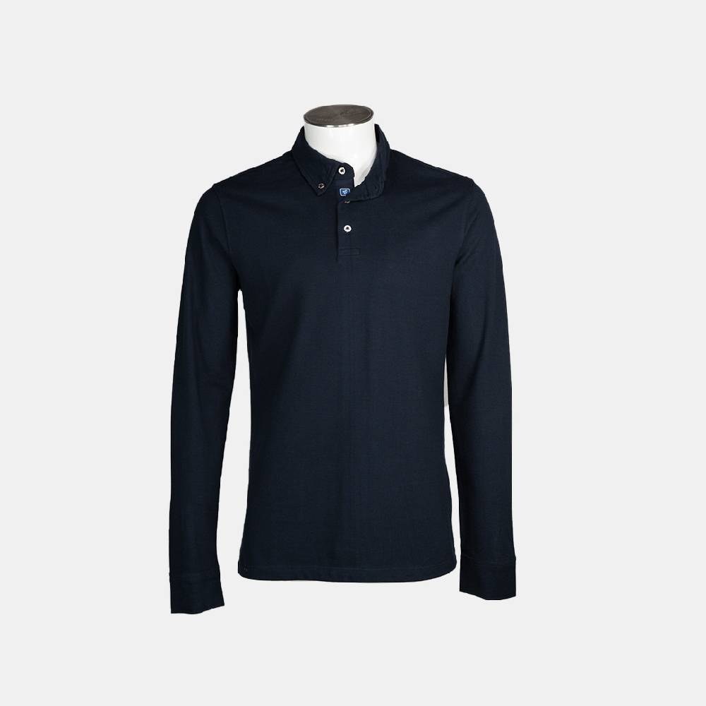 Piero Guidi LineaBold "Metal Botton" Polo Shirt Long Sleeve / Polo manica lunga