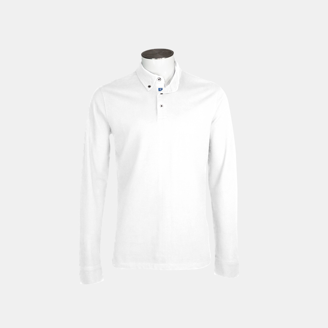 Piero Guidi LineaBold "Metal Botton" Polo Shirt Long Sleeve / Polo manica lunga