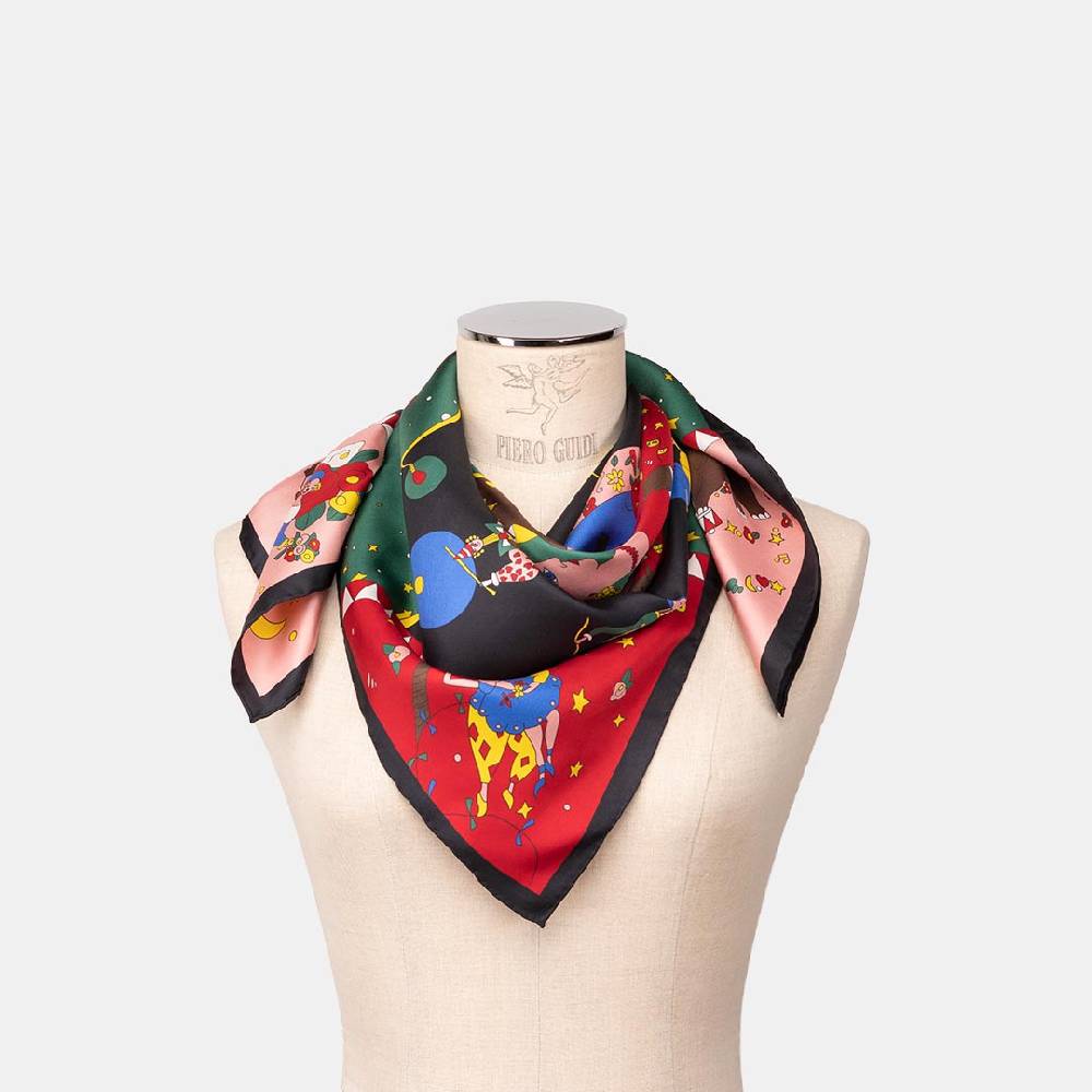 Piero Guidi PIERO GUIDI SILK SCARF "Charlotte"/ FOULARD IN SETA "Charlotte"