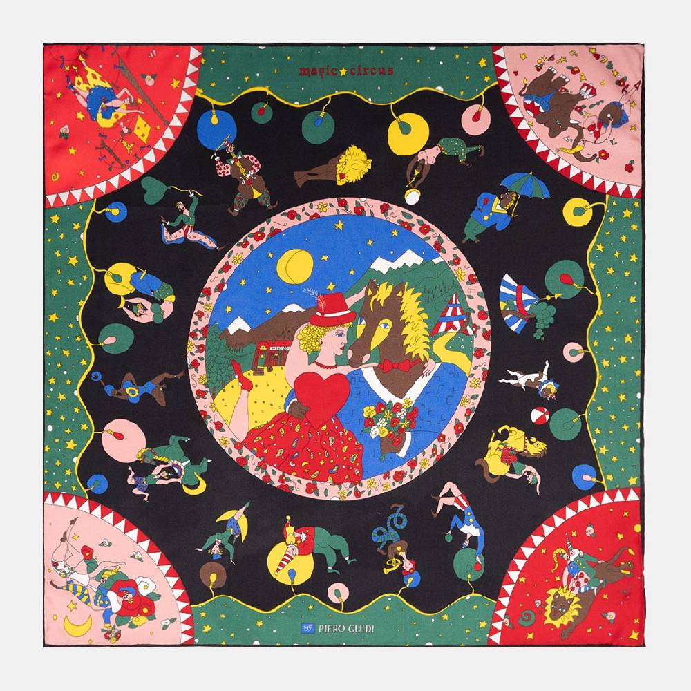 Piero Guidi PIERO GUIDI SILK SCARF "Charlotte"/ FOULARD IN SETA "Charlotte"