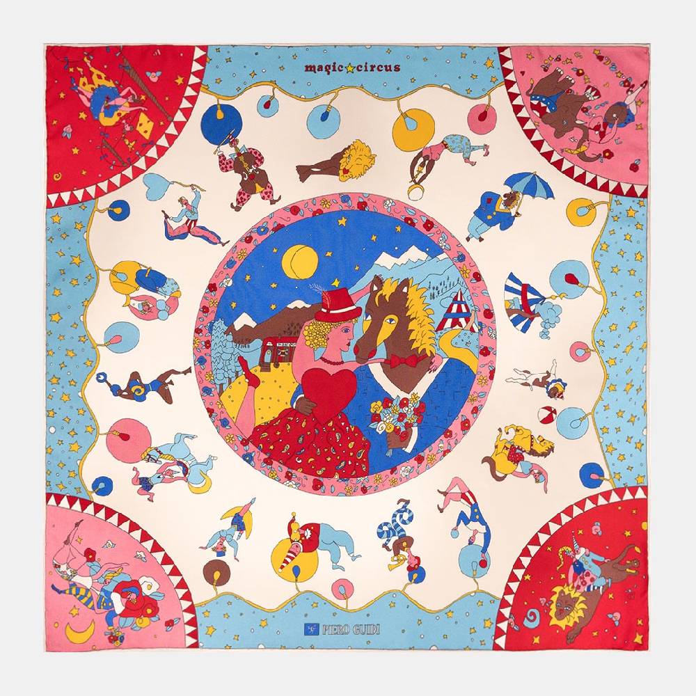 Piero Guidi PIERO GUIDI SILK SCARF "Charlotte"/ FOULARD IN SETA "Charlotte"