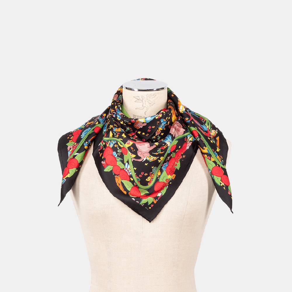 Piero Guidi PIERO GUIDI SILK SCARF "Flower"/ FOULARD IN SETA "Flower"