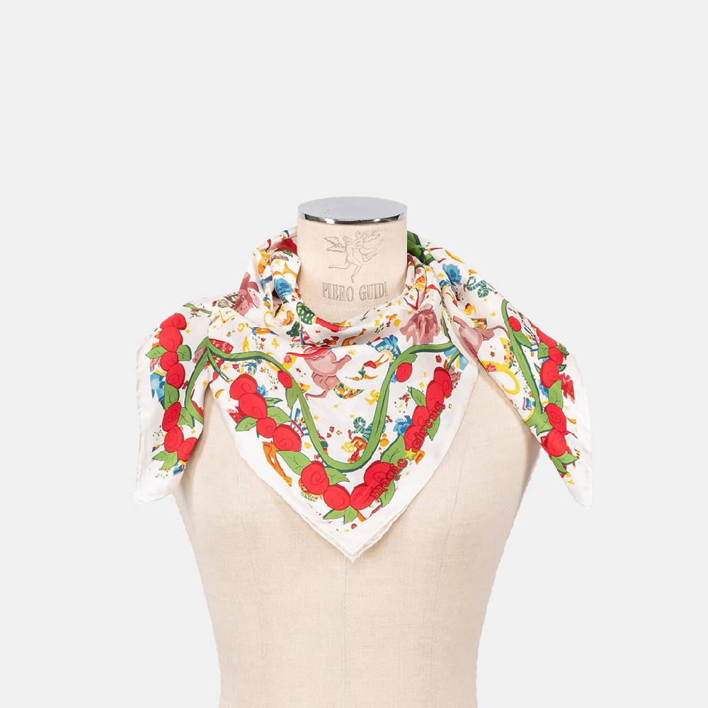 Piero Guidi PIERO GUIDI SILK SCARF "Flower"/ FOULARD IN SETA "Flower"