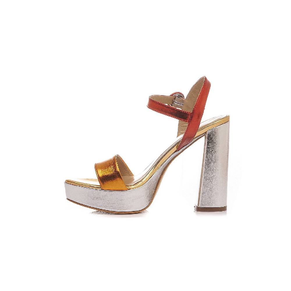 Giancarlo Paoli Sandali Donna PIP92 Laminato Arancio