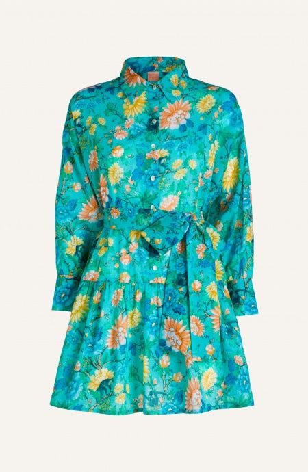 Pin Up Stars Abitino In Cotone Collo Camicia Stampa Monkey