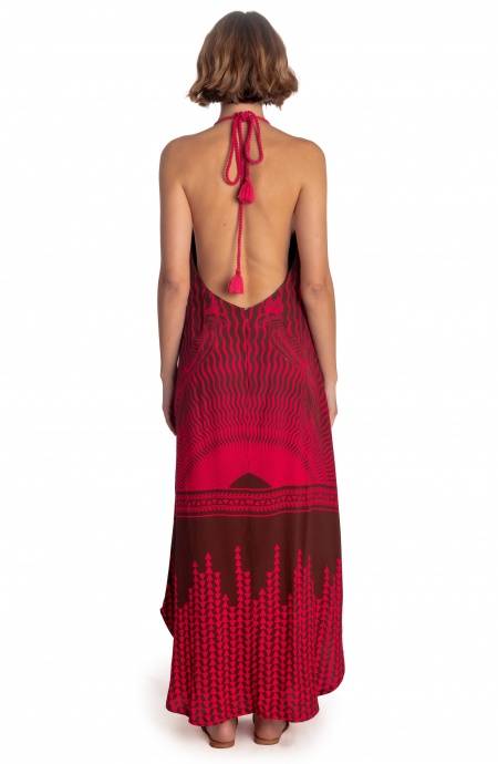 Pin Up Stars ABITO LUNGO SCOLLO SCHIENA STAMPA TIGER SUN