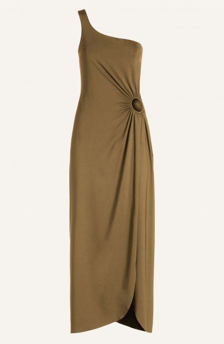 Pin Up Stars Abito Monospalla Con Anella Tinta Unita