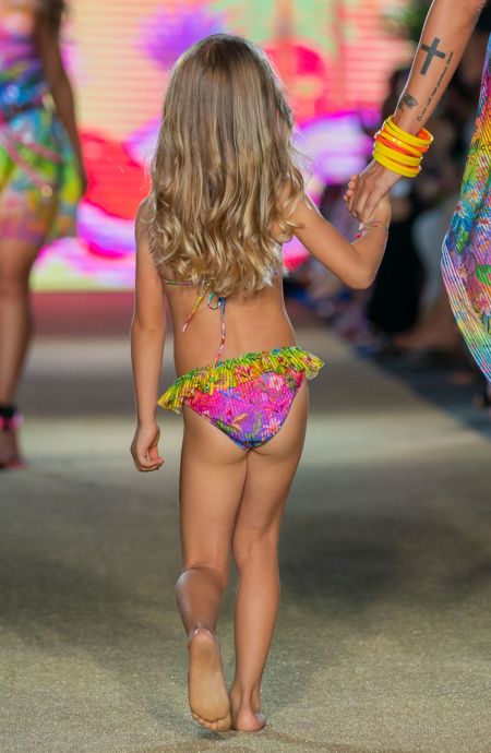 Pin Up Stars Baby Bikini Triangolo Slip Gonnellino Flower Rainbow