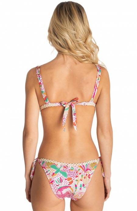 Pin Up Stars BIKINI BRASSIERE CON PASSAMANERIA STAMPA TROPICAL
